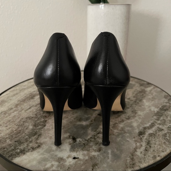 Saks Fifth Avenue Leather Black Pumps - Picture 5 of 11